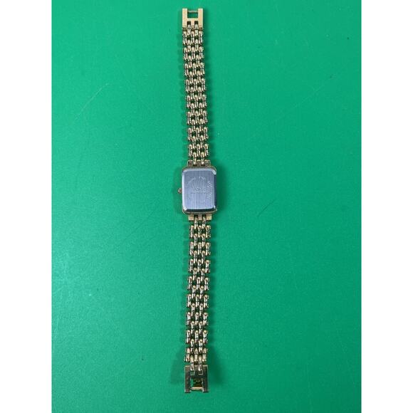 Monet Gold Tone Women’s Wrist Watch Japan Movement 6.5” Length - Picture 6 of 7